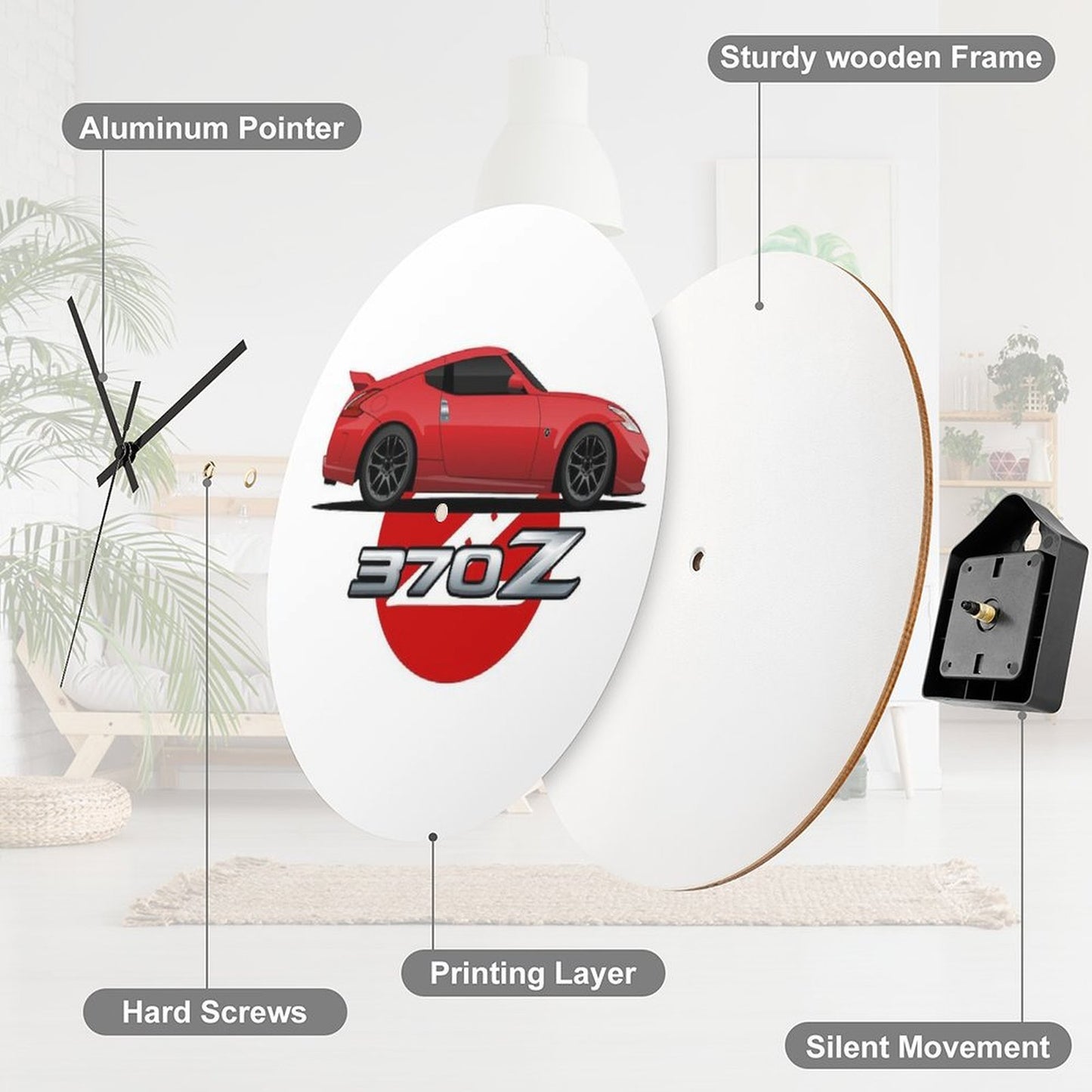 370Z Z34 Wall Clock