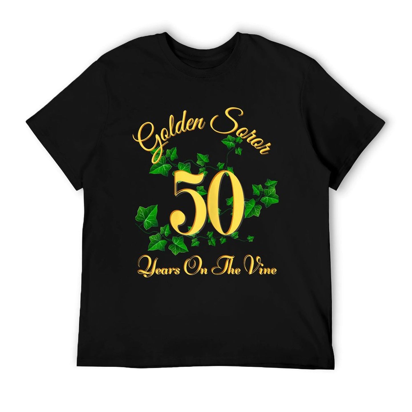 Golden Soror - 50 Years On The Vine - First Black Sorority T-Shirt