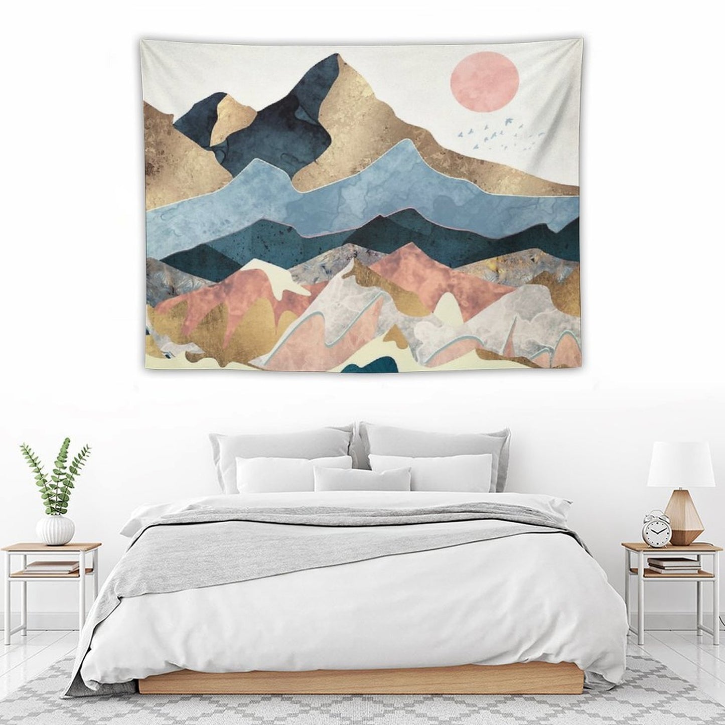 Golden Peaks Tapestry