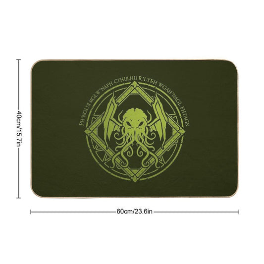 Cthulhu - Lovecraft - Chant Design Bath Mat
