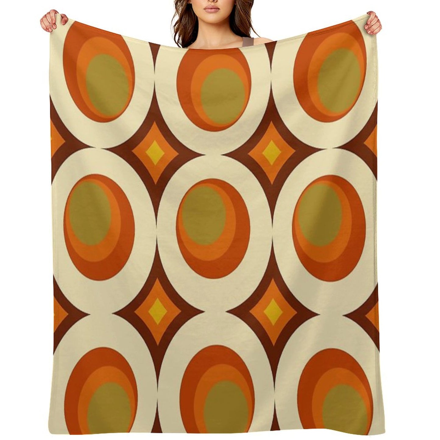 Mid-Century Modern 70s Throw Blanket