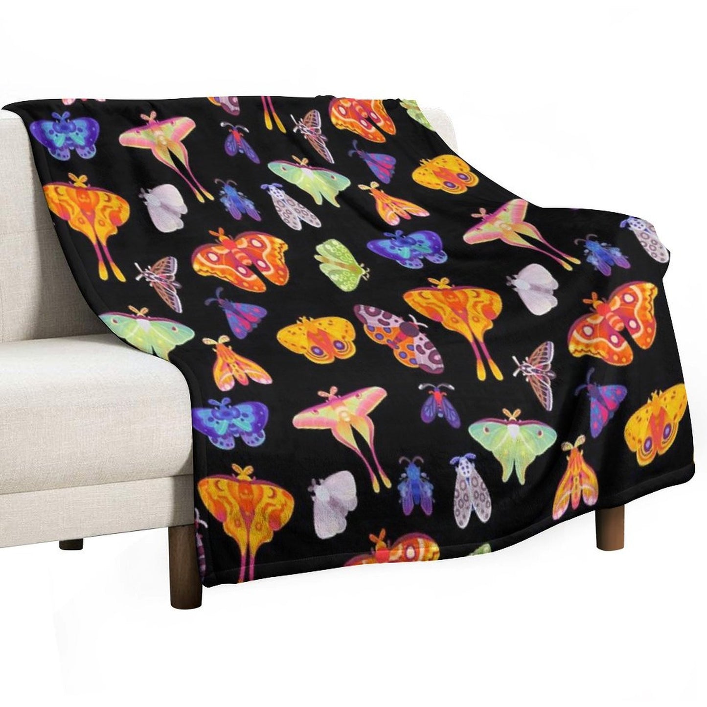 Moth Throw Blanket