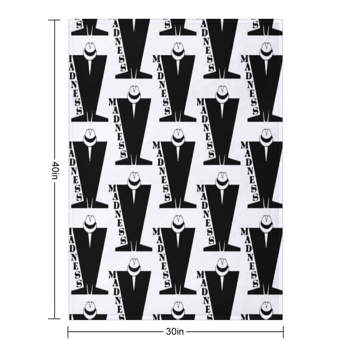 Hat The Madness Retro Band Gift for Fans Throw Blanket