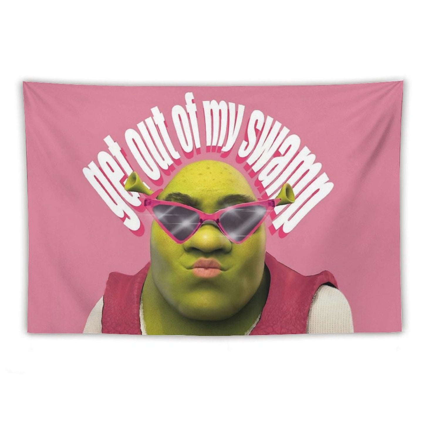 Shrek Funny Get Out of My Swamp Tapestry