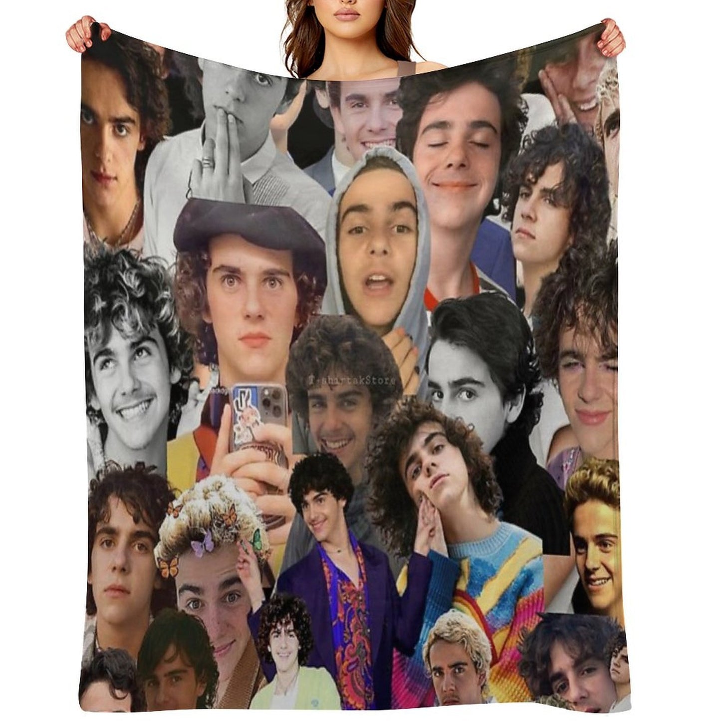 Jack Dylan Grazer Photo Collage Throw Blanket