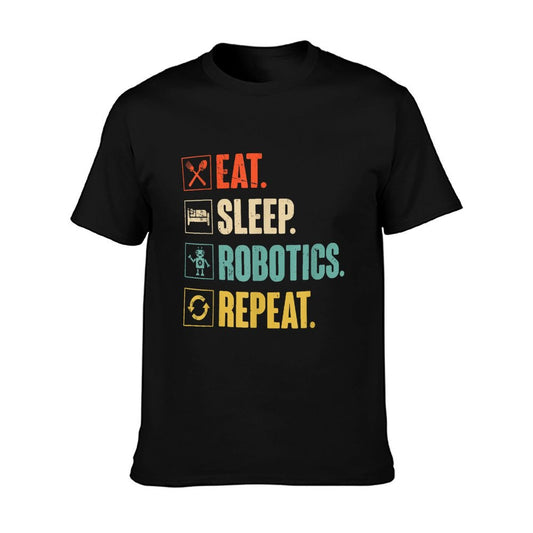 Eat Sleep Robotics Repeat Vintage Engineer Gift T-Shirt