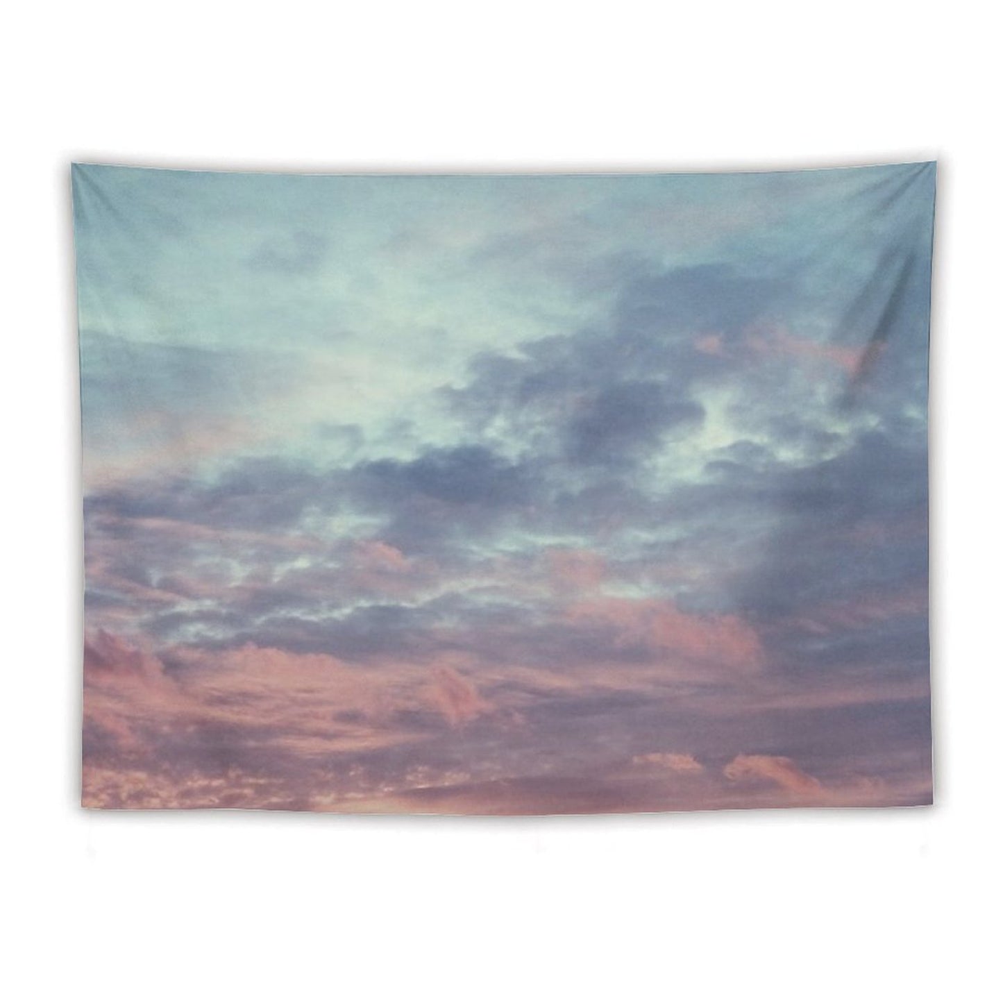 Pink Purple And Blue Summer Sunset Tapestry
