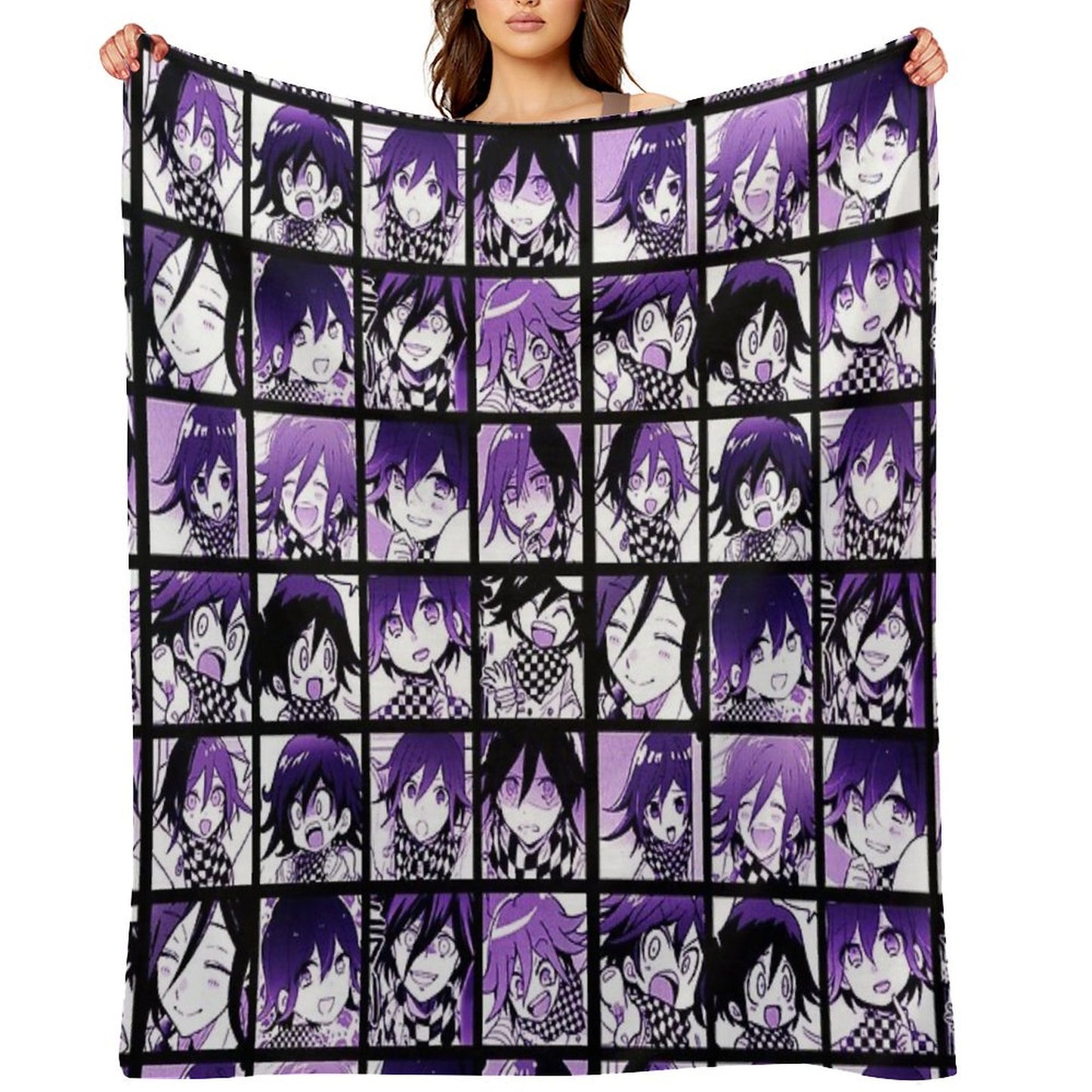 Kokichi Manga Collection (Colored) Throw Blanket