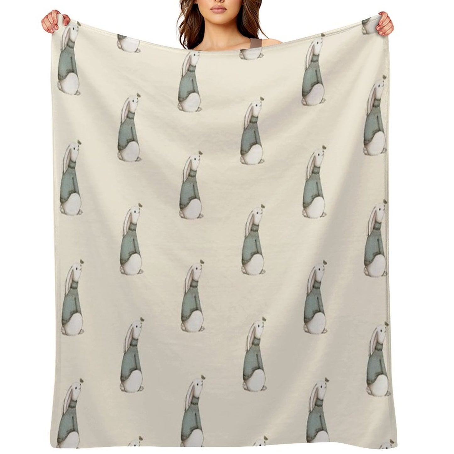 Blue Jumper Throw Blanket