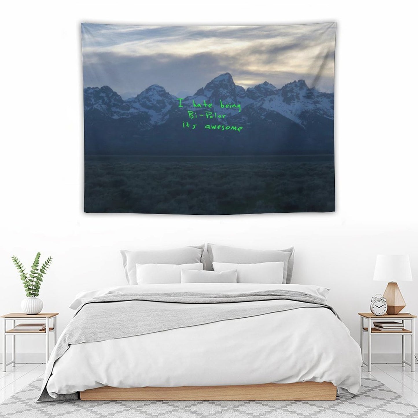 Knaye Rapper - Ye I Hate Being Bi-Polar Its Awesome Tapestry