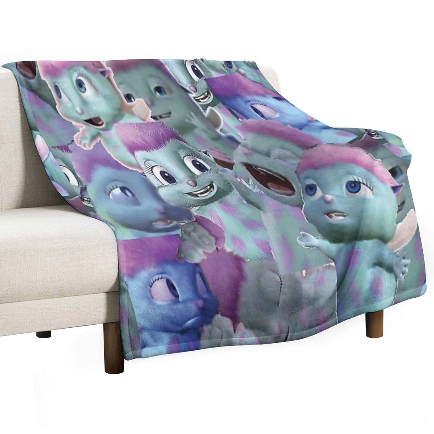 Bibble Collage Throw Blanket