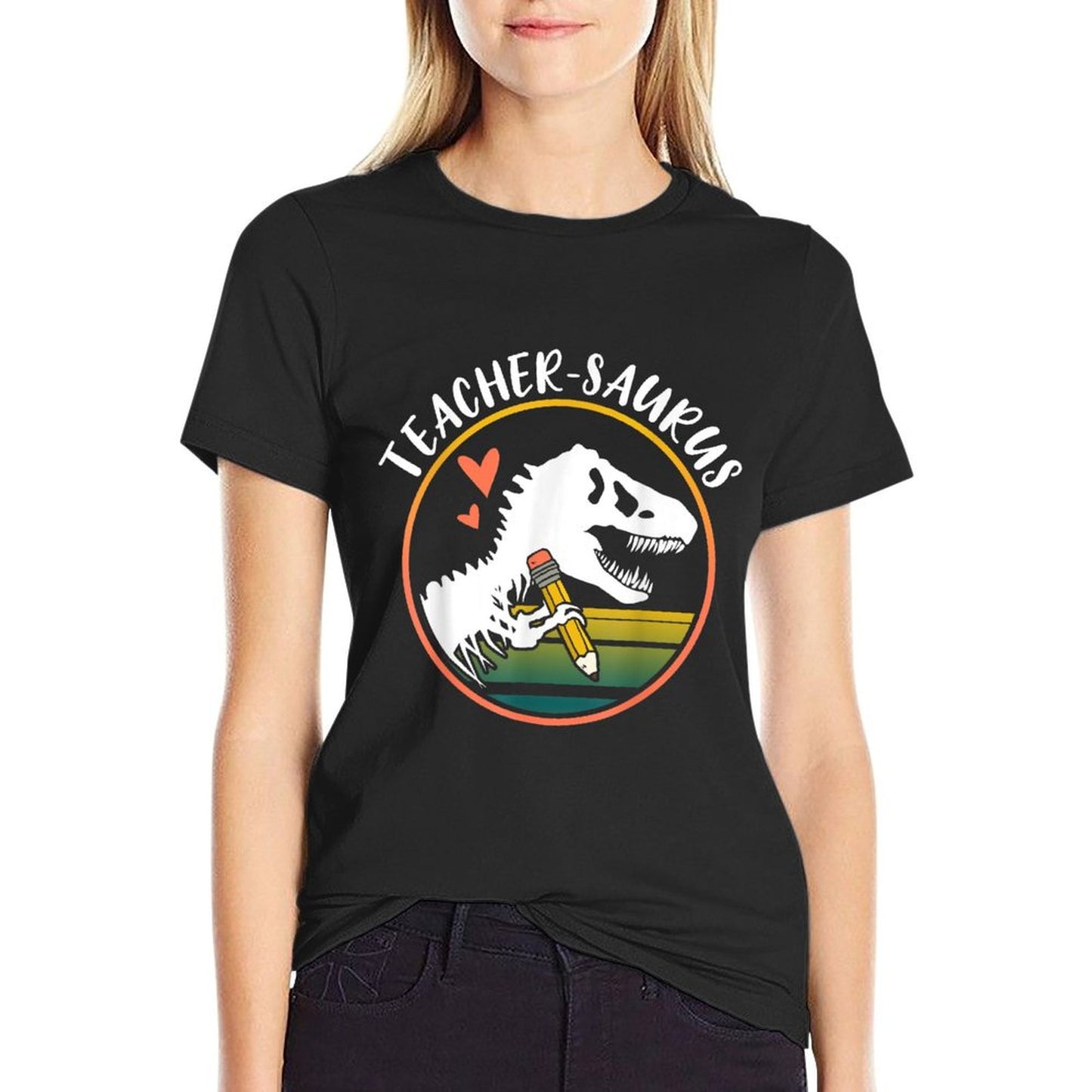 Teacher-saurus Funny Dinosaur Teacher Design T-Rex Design T-Shirt
