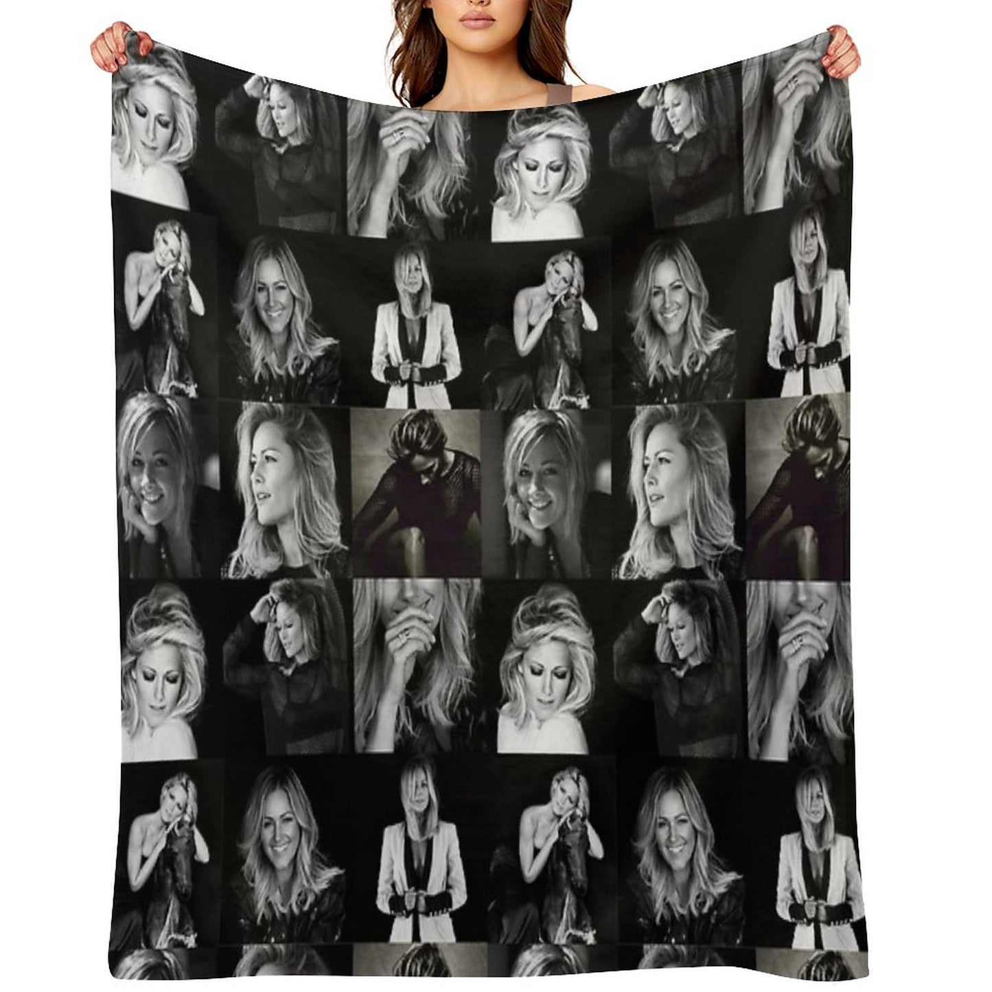 Helene Fischer Collage Throw Blanket