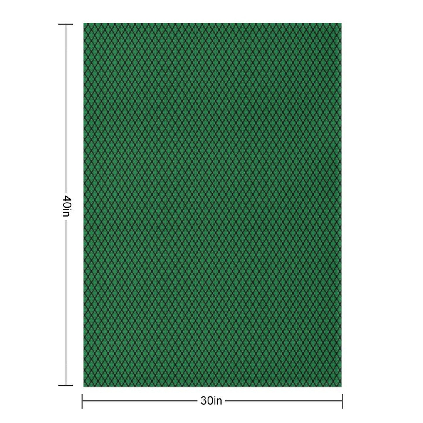 Green And Black Medallions Throw Blanket