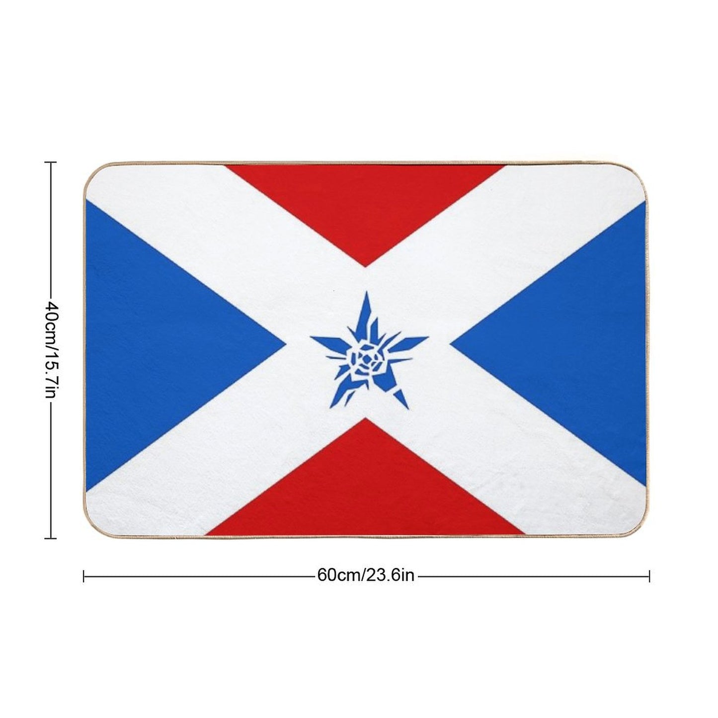 NMH1 Crash Star Flag Bath Mat