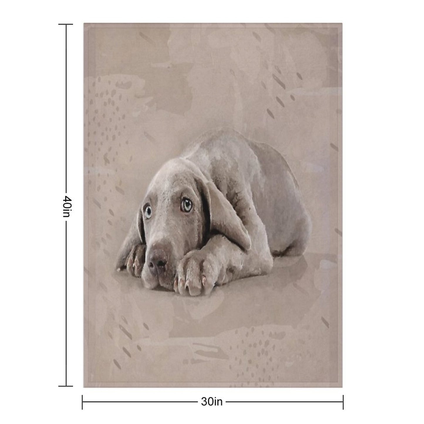 Weimaraner Puppy Throw Blanket