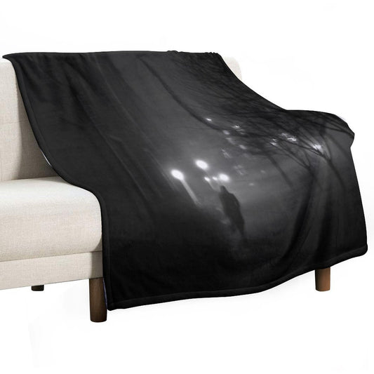 Fog Noir Spy Throw Blanket