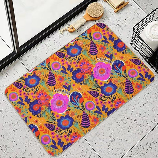 Botanically Bold - 70's Retro Bath Mat