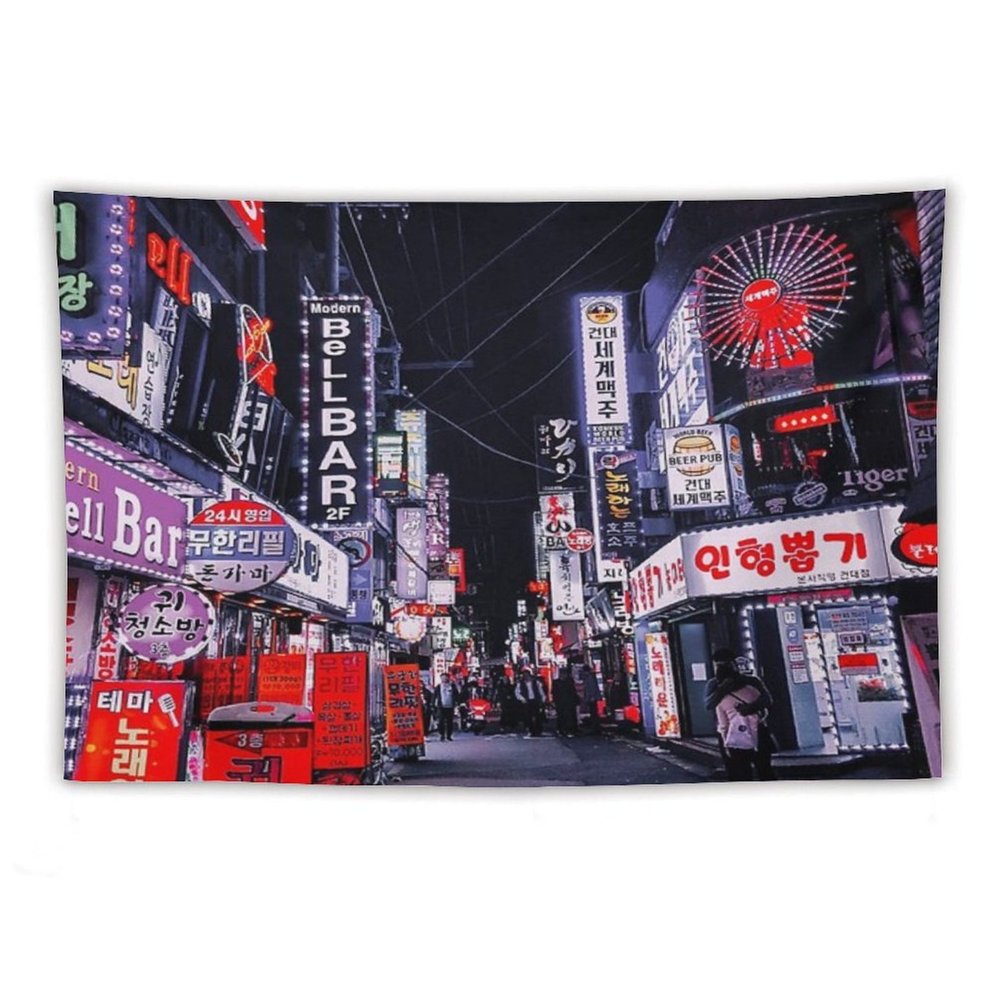 Selective Saturation Nights Tapestry