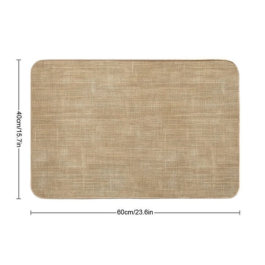 Natural Fabric Texture Dirt-Trapping Bath Mat