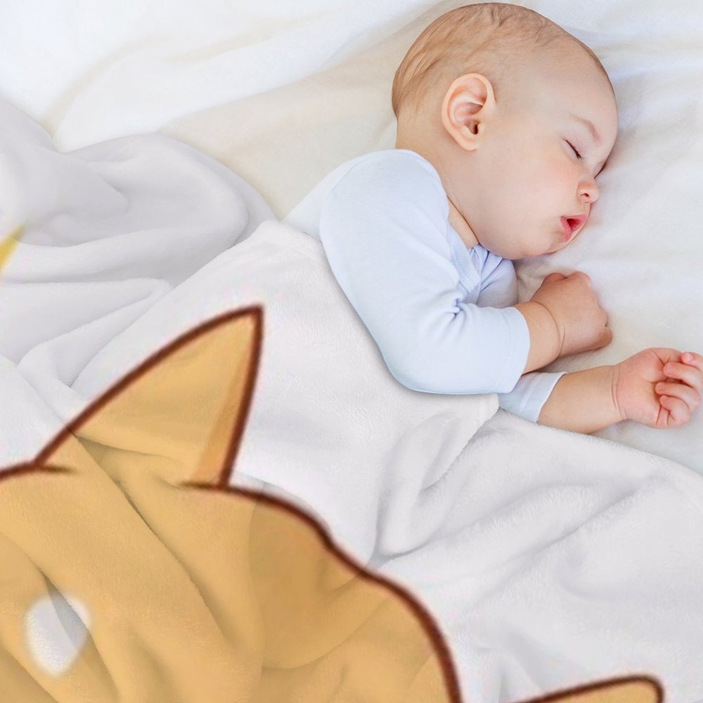 Kawaii Shiba Inu Throw Blanket