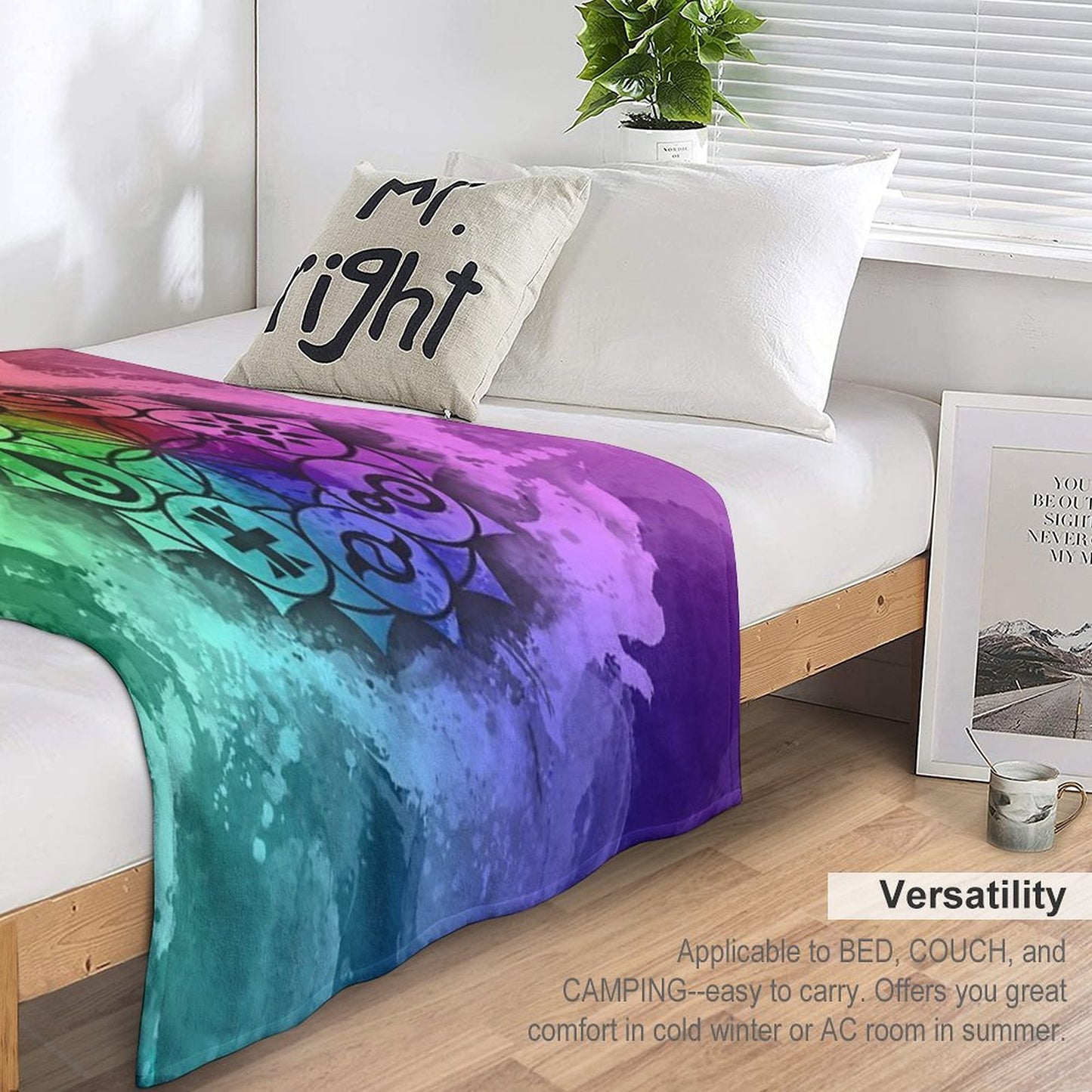Digimon Mandala Paint Throw Blanket