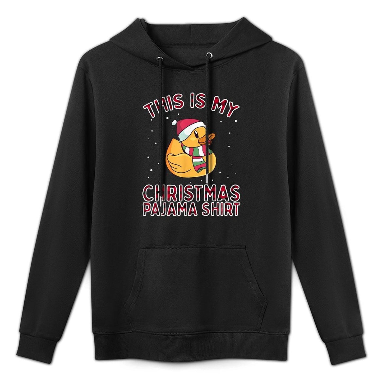 Christmas Pajamas For Family Duck This Is My Funny Xmas Gift Shrink-Resistant Hoodie