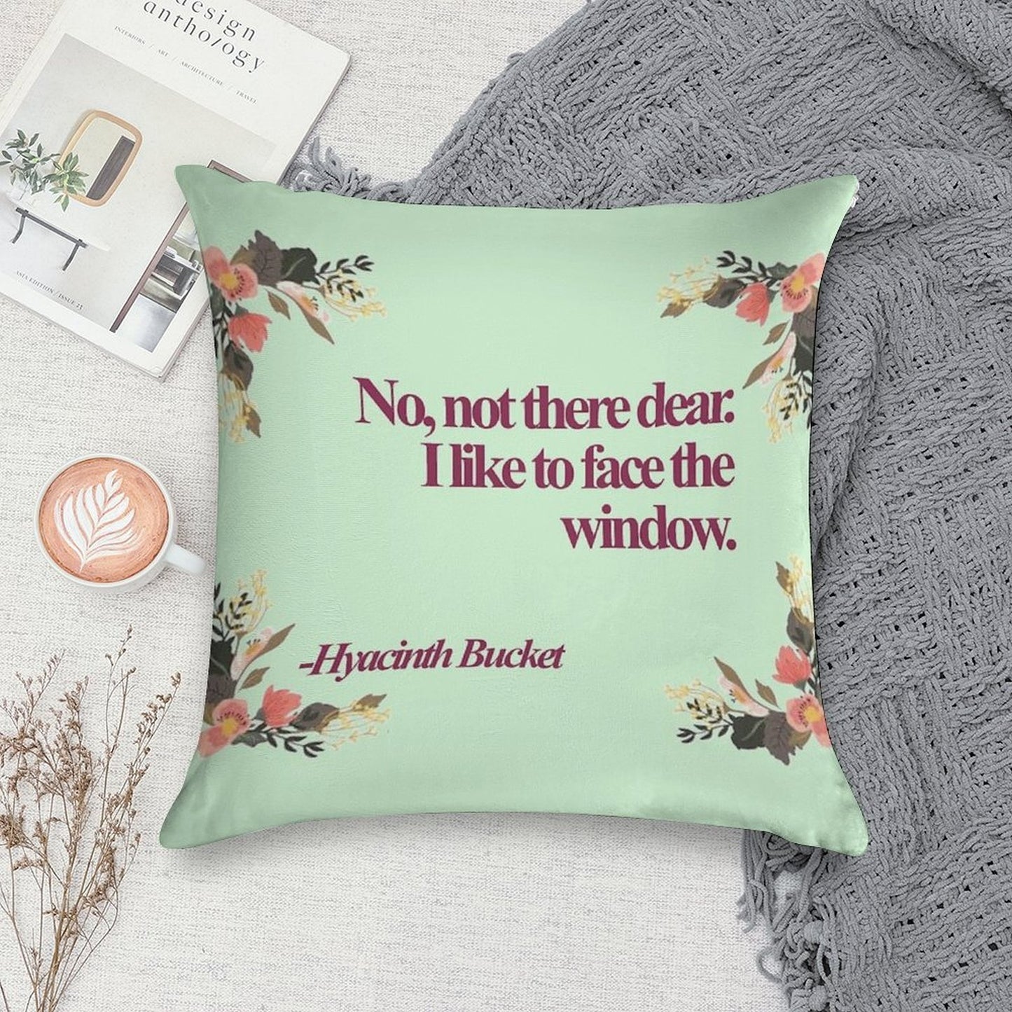Hyacinth Bucket Quotes Soft Easy Maintenance Throw Pillow