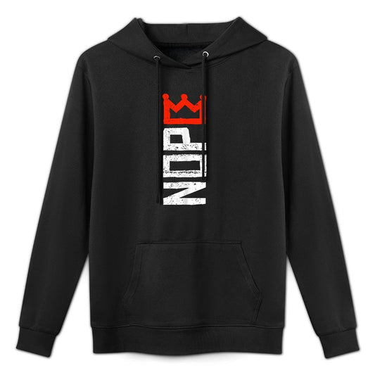 No Kings Protest Sign Vertical Versatile Streetwear Hoodie