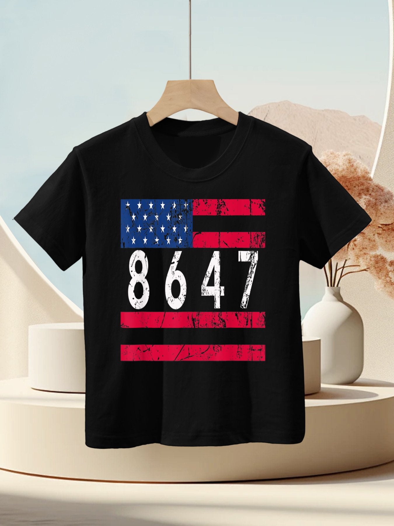 Anti Trump Impeach 47 8647 86 47 47th President US Kids T-Shirt