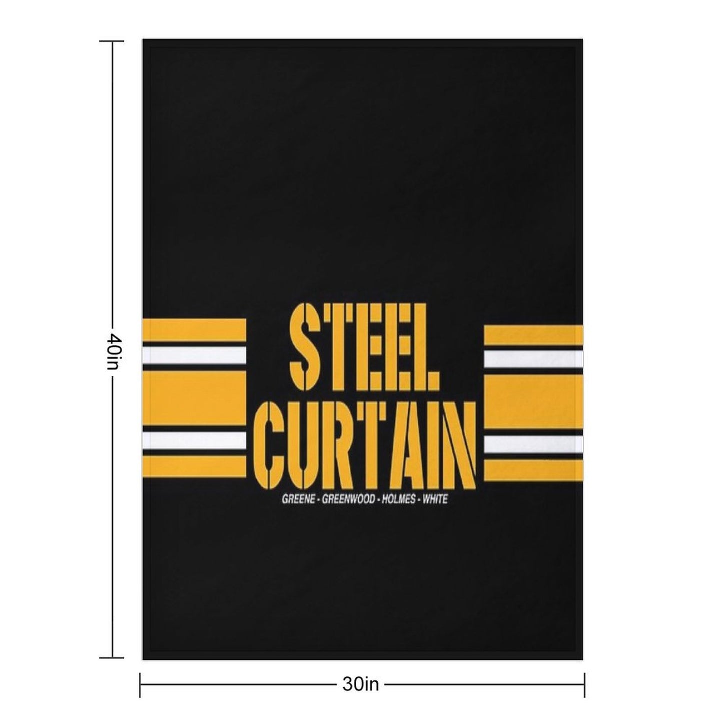 STEEL CURTAIN Throw Blanket