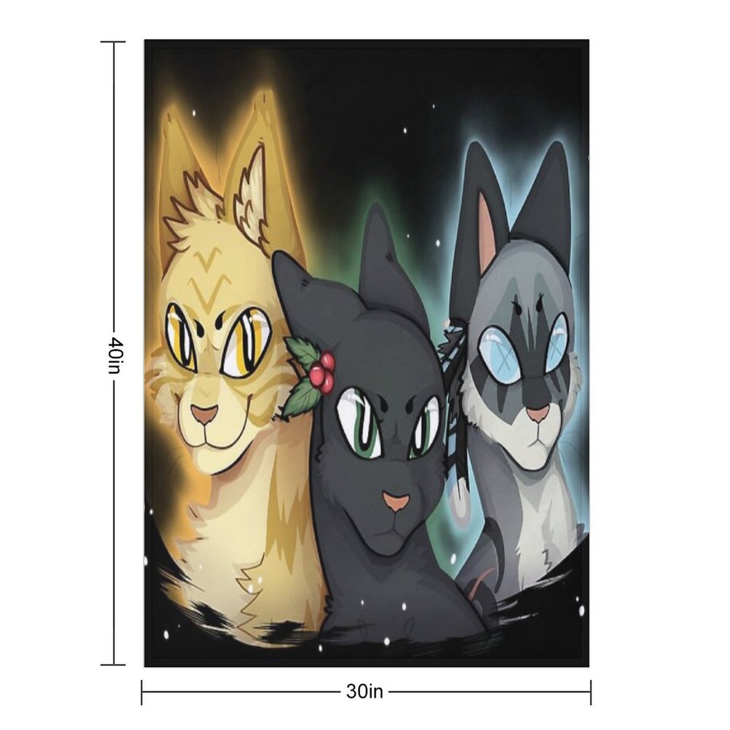 Power of Three Throw Blanket