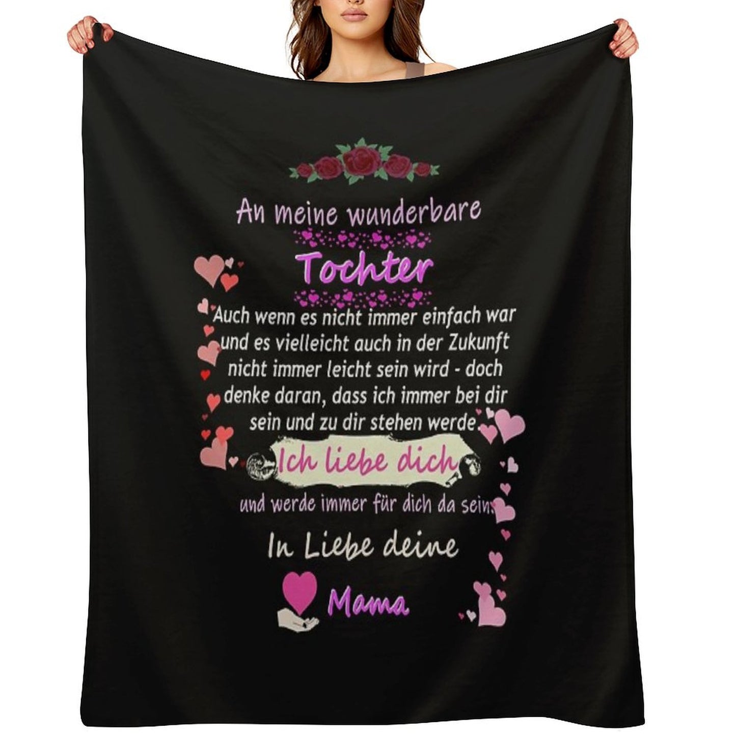 Wonderful Daughter-mother Saying Throw Blanket