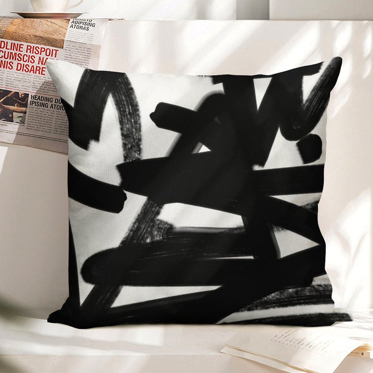 Thinking Out Loud Linen Throw Pillow Cover