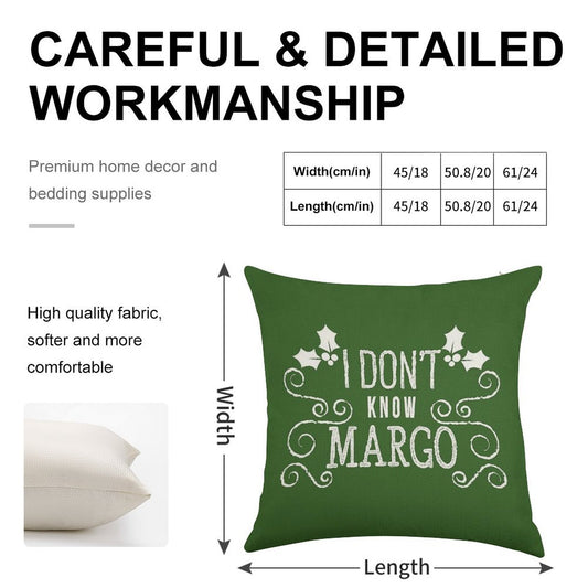 Christmas Vacation Todd And Margo Quote by Kelly Design Company Linen Throw Pillow Cover