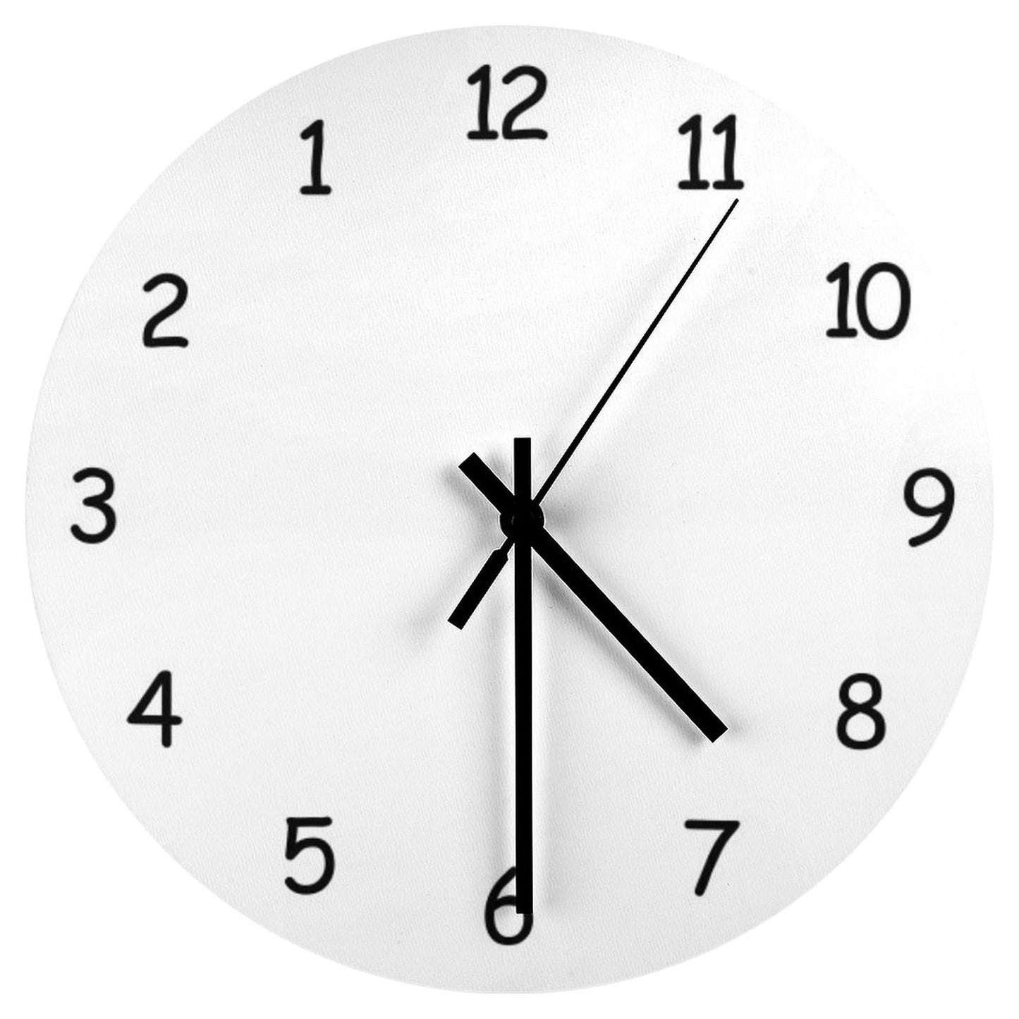 Backwards Numbers Clock Wall Clock
