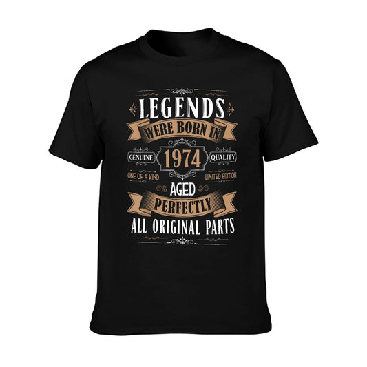 Legends Born In 1974 51st Birthday 51 Years Old Bday Men T-Shirt