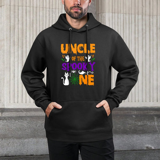 Uncle Halloween 1st Birthday Uncle of The Spooky One Boy Moisture-Wicking Hoodie