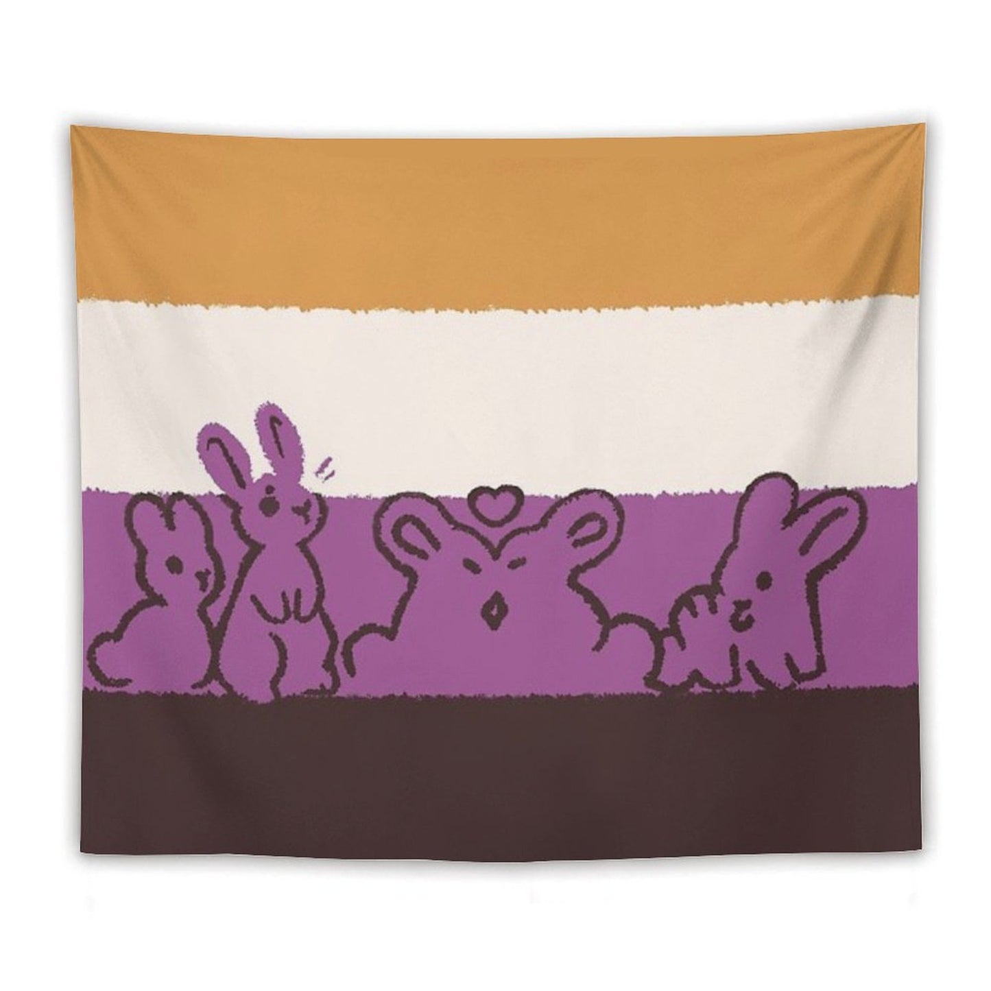 NB Flag Bunnies Tapestry