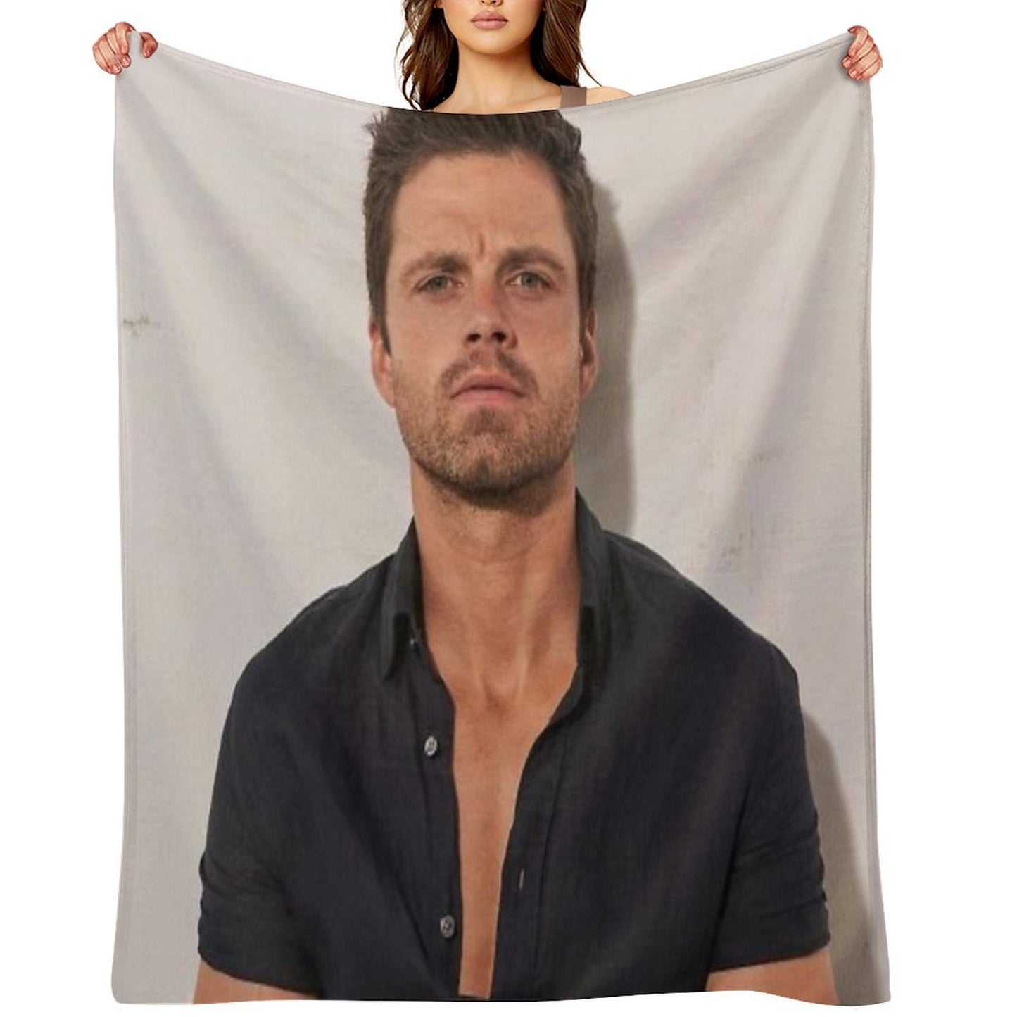 Stan in Black Shirt Throw Blanket