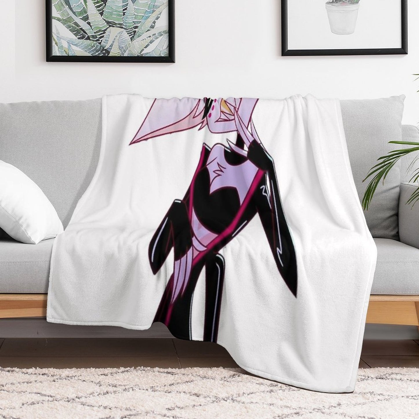 Angeldust Hazbin Hotel Poison Tshirt Sticker V2 Throw Blanket