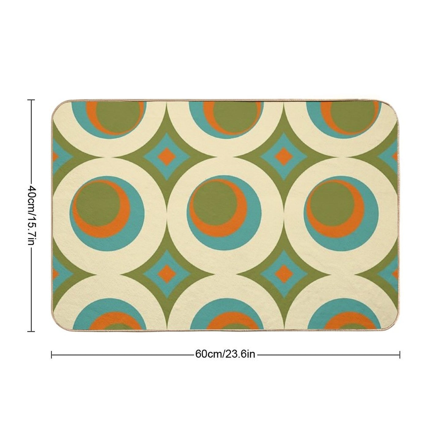 Mid-Century Modern Funk 2 Bath Mat