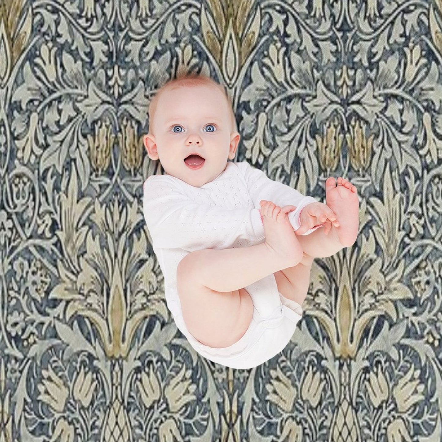 William Morris Snakeshead Pattern Throw Blanket