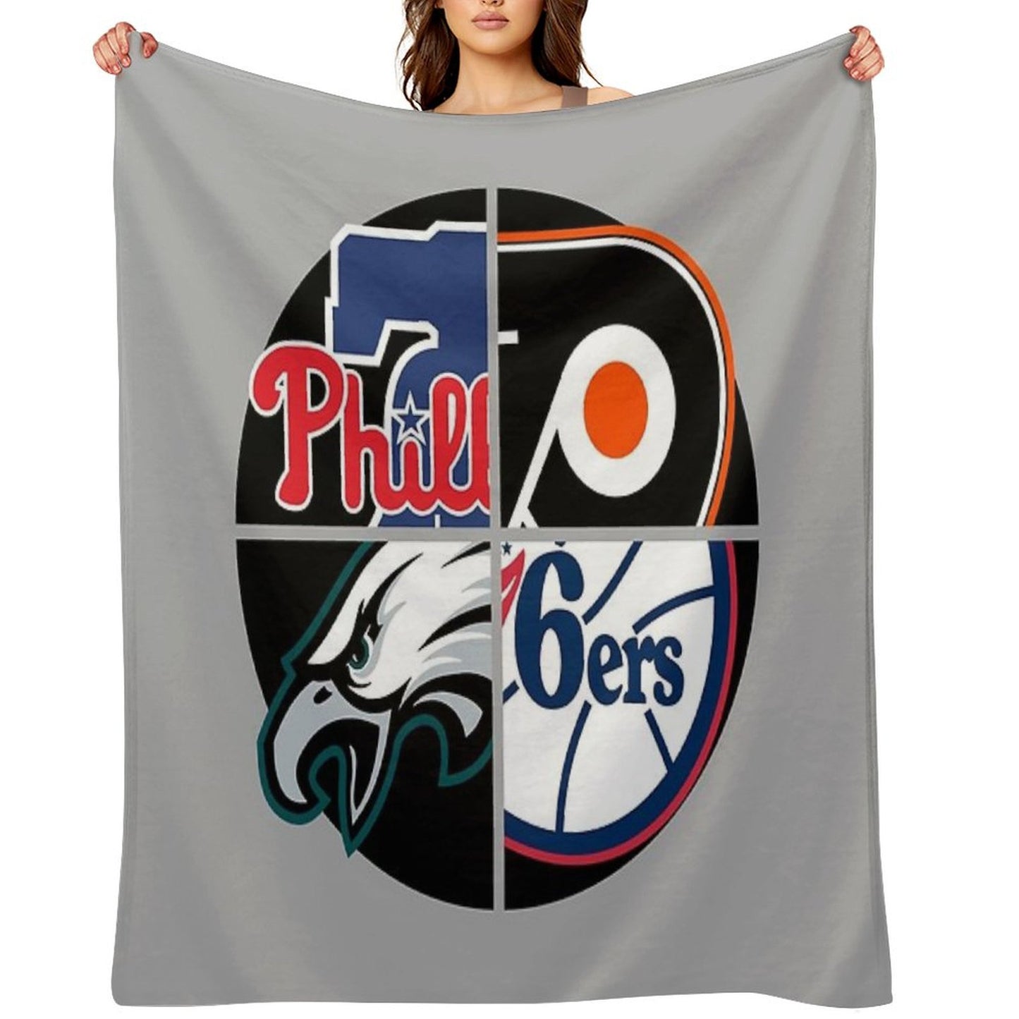 Philadelphia Sports Quad Throw Blanket