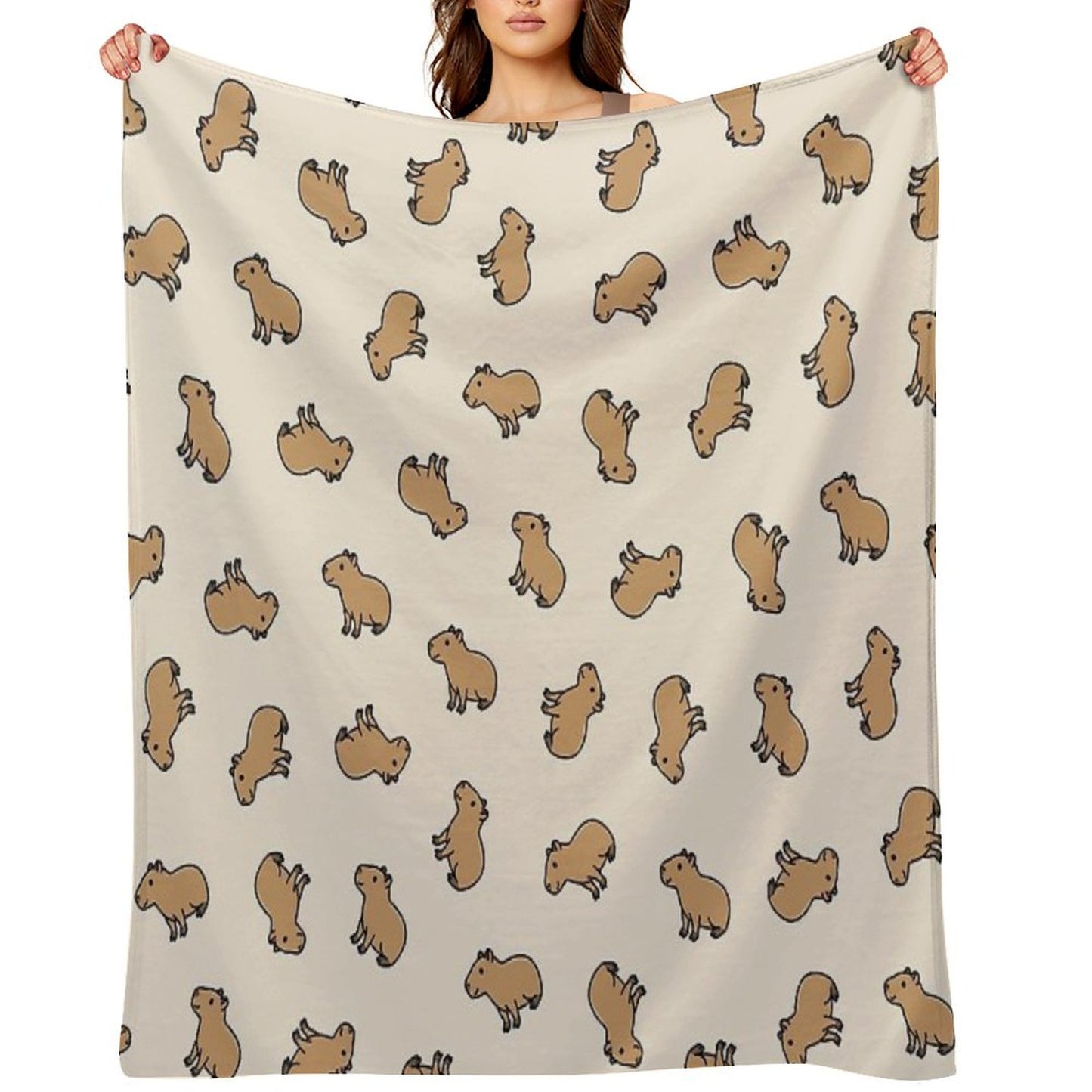 Capybara Throw Blanket