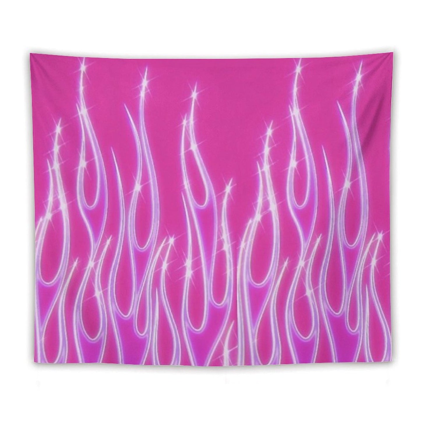 Pink Flames Tapestry