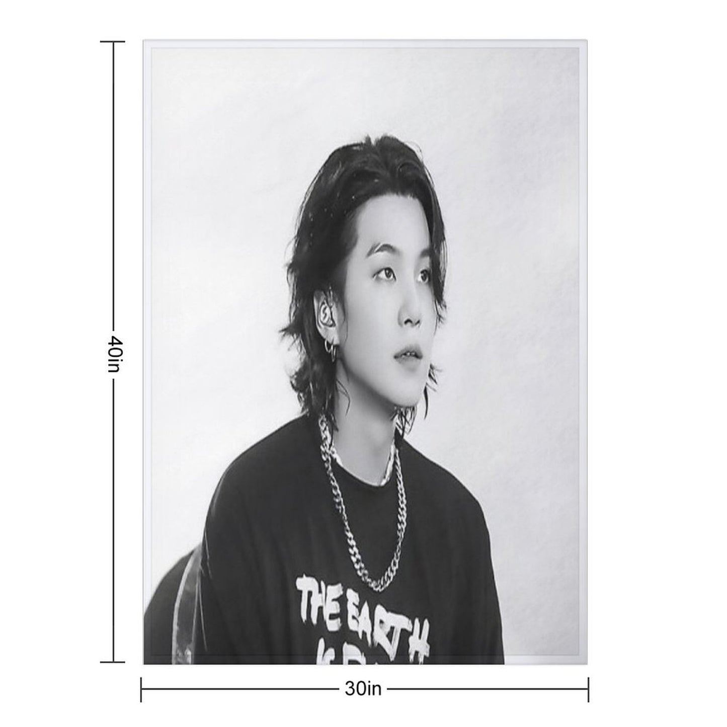 Yoongi Concert Throw Blanket