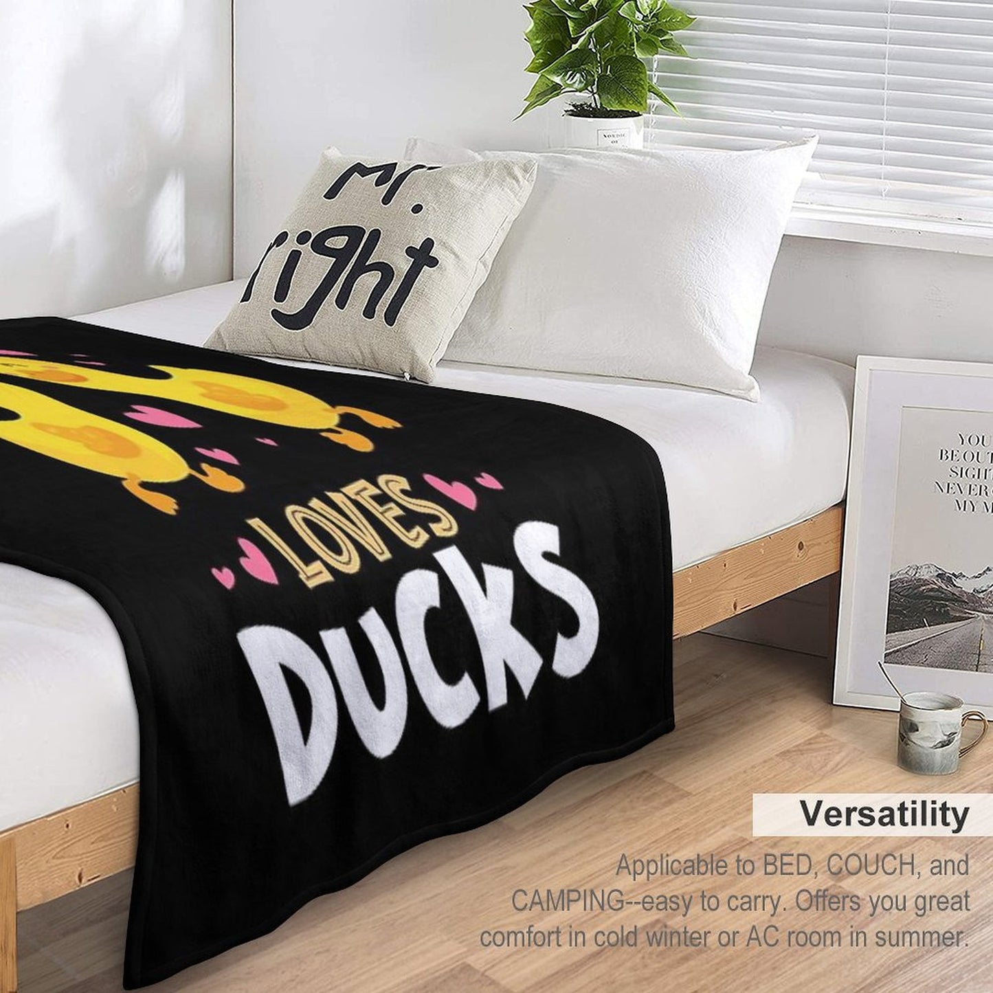 Just A Girl Who Loves Ducks Gift Throw Blanket