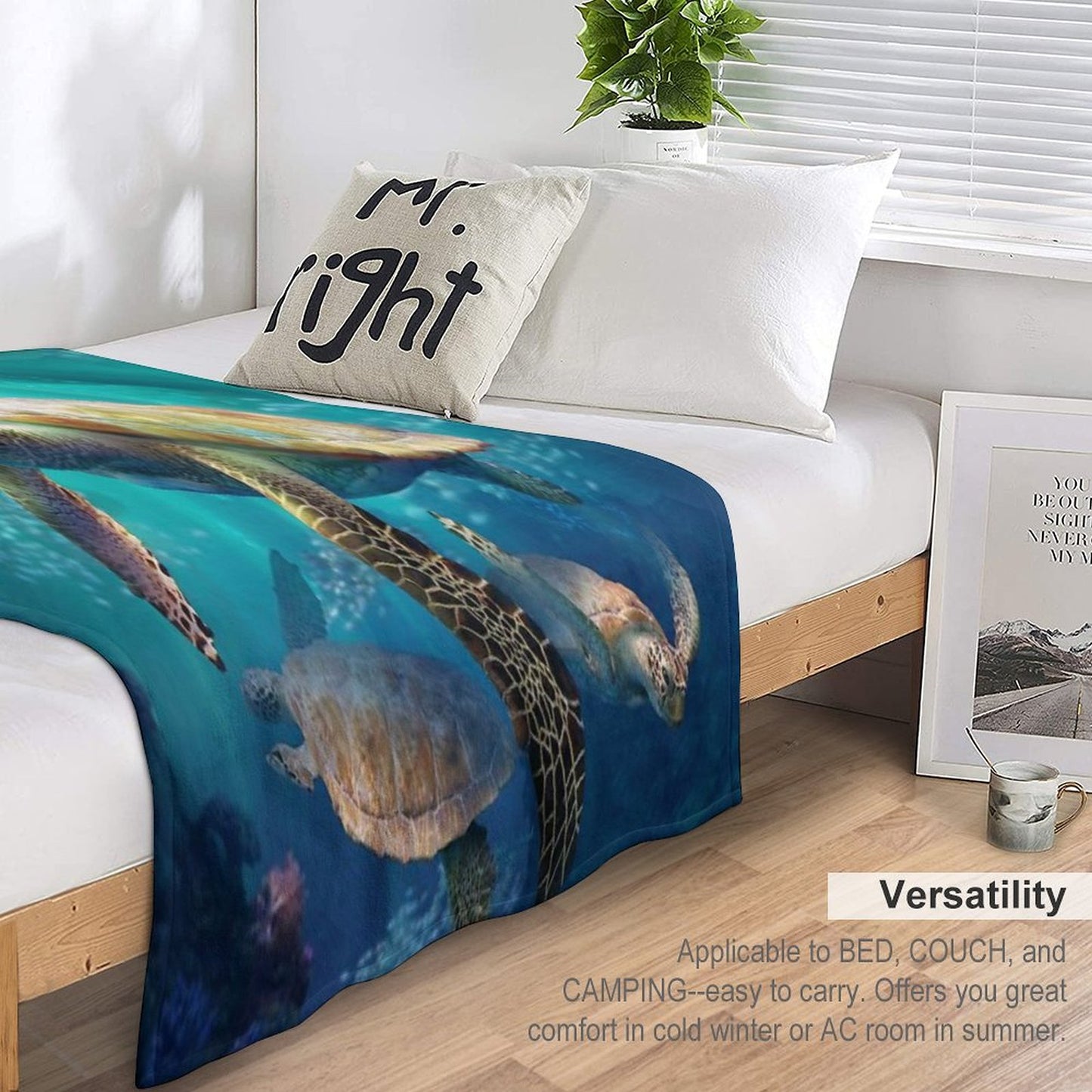 Sea Turtles Throw Blanket