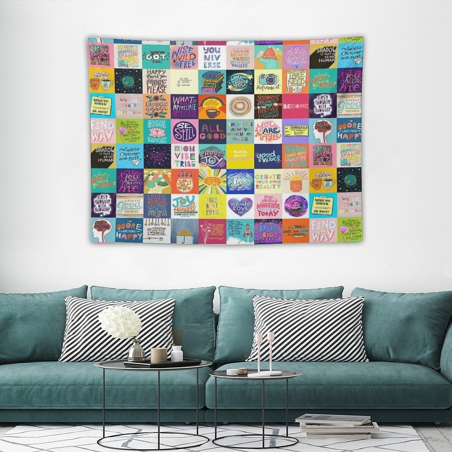 Positivity Patchwork Tapestry